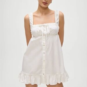 Frankies Bikinis Marilyn Babydoll Dress - White